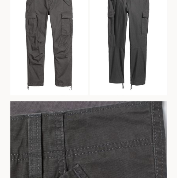 Anthracite grey cargo pants - Picture 3 of 4